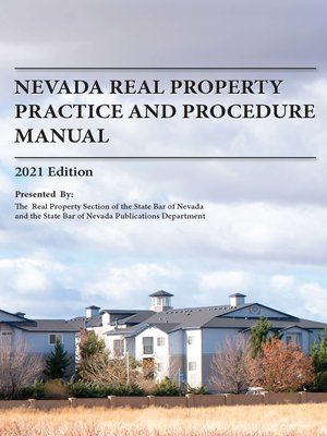 cover image of Nevada Real Property Practice and Procedure Manual